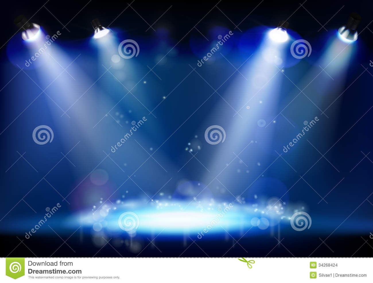 Stock Images  Night Performance  Vector Illustration