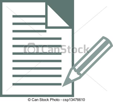 Vector Clip Art Of Business Contract   Vector Illustration Of Business