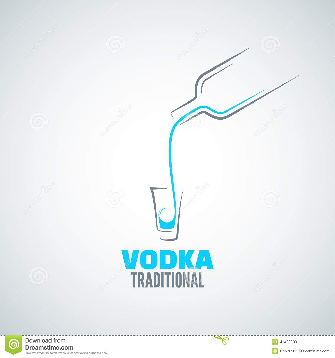 Vodka Shot Glass Bottle Background Stock Vector   Image  41456600