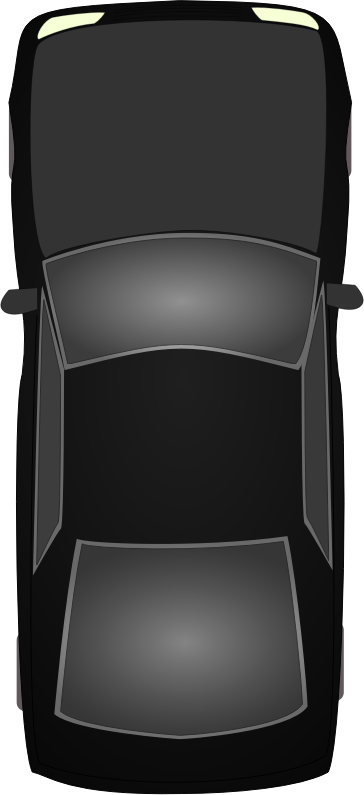 Black Car Topview By Ckhoo   Top View Of A Black Car