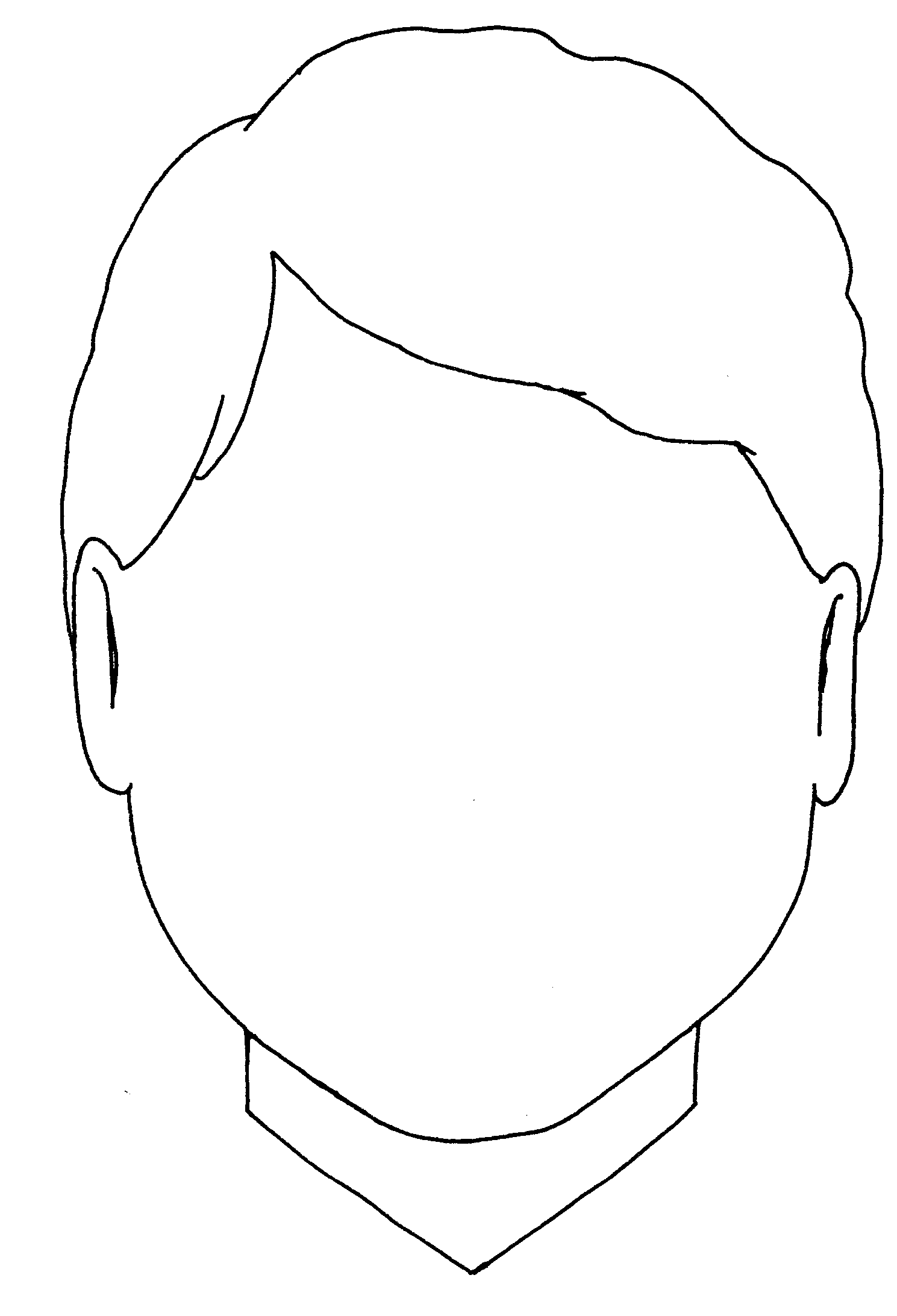Blank Head Coloring Page