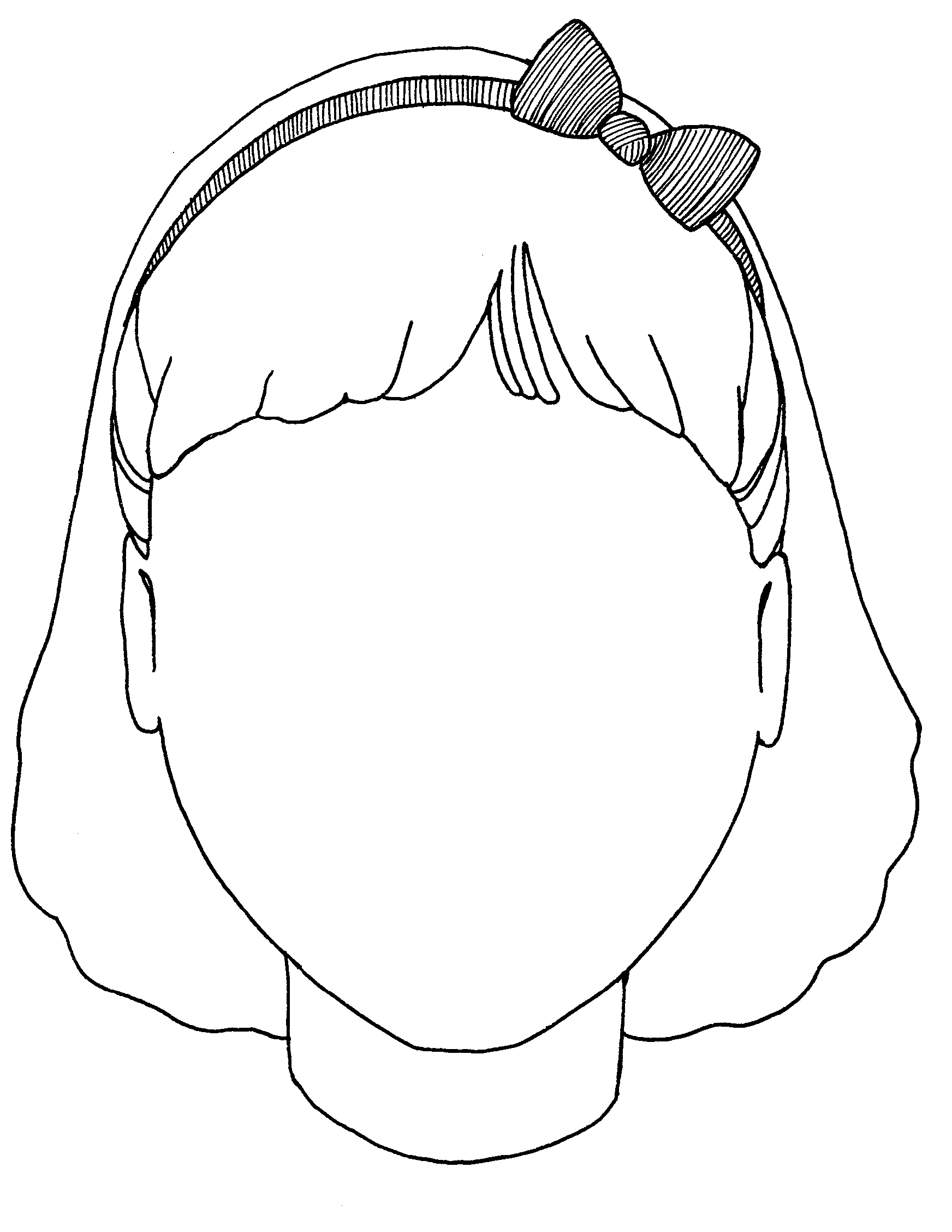 Blank Head Coloring Page