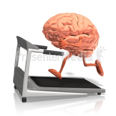 Brain Running On Treadmill   Presentation Clipart   Great Clipart For