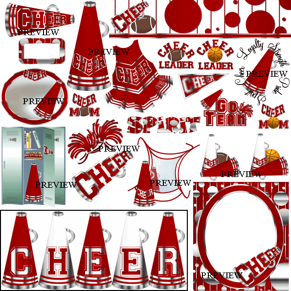 Cheerleader Clip Art And Basketball Cheerleading From J Rett Graphics