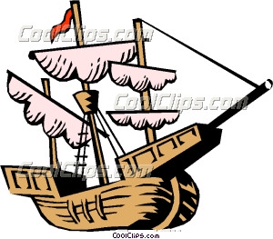 Christopher Columbus  Ship Clip Art