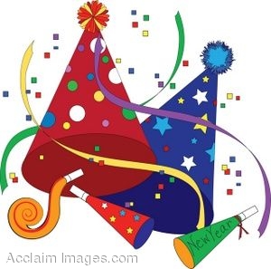 Clip Art Of Party Favors For New Year