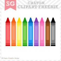 Crayon Clipart   Items Similar To Free Crayon Clipart Collection   Do