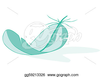 Drawing   Blue Feather On White Background  Clipart Drawing Gg59213326    