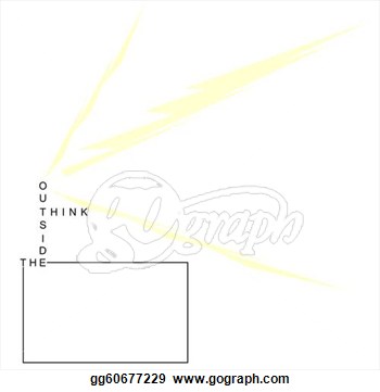 Drawing   Think Outside The Box  Clipart Drawing Gg60677229   Gograph