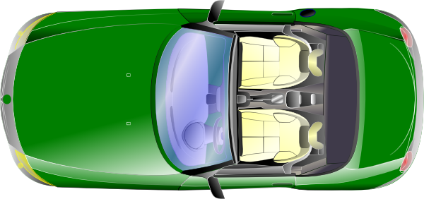 Green Car Top View Clip Art At Clker Com   Vector Clip Art Online    