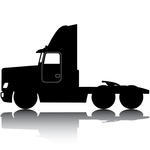 Heavy Truck Silhouette Vector Design Element Heavy Truck Silhouette On