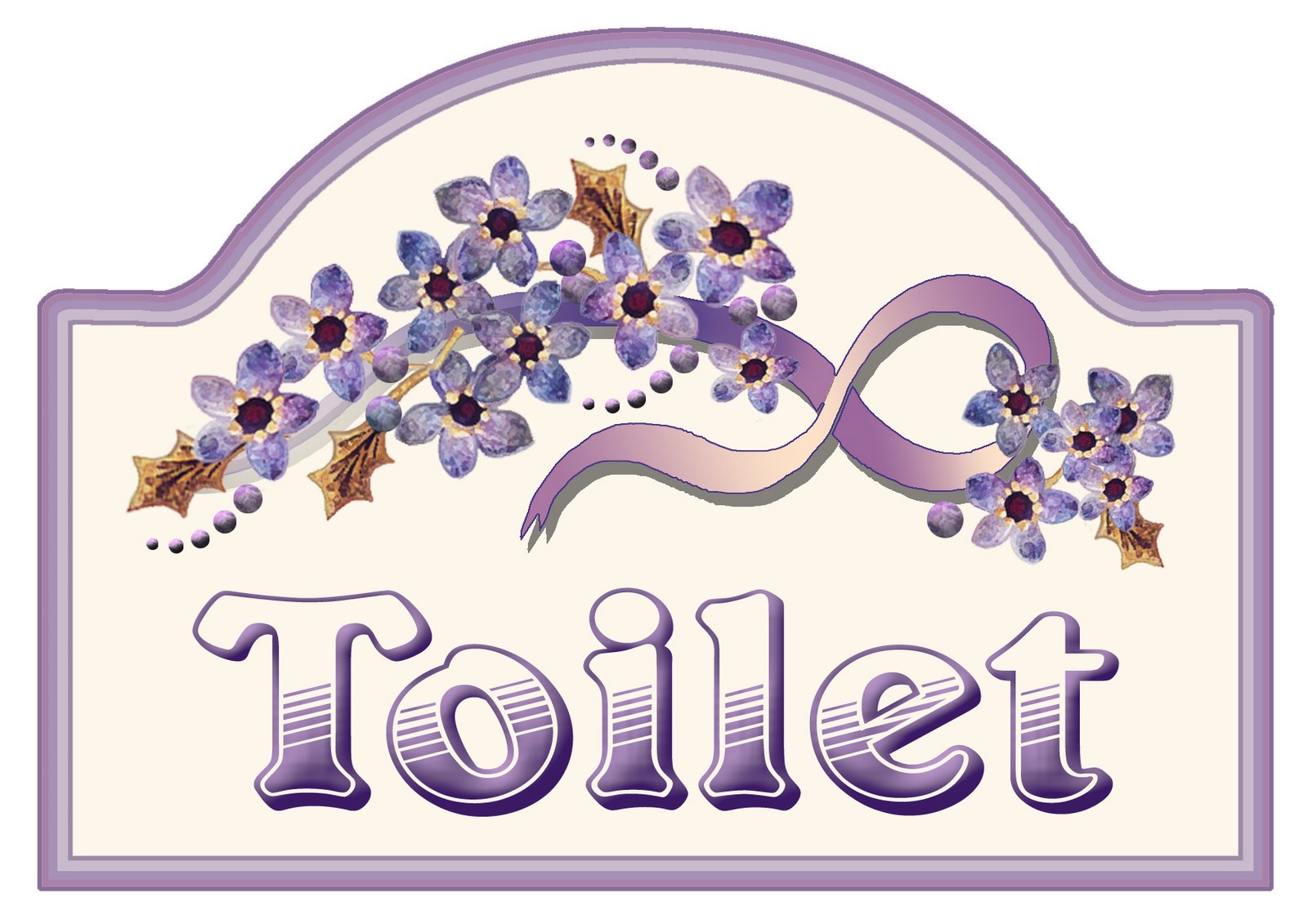 Make A Sign For Your Toilet Door With These Clip Art Prints For Your    