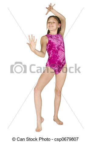 Picture Of 10 Year Old Girl In Gymnastics Poses   Model Release 282 10    