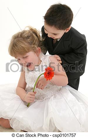 Picture Of Boy Girl Laughing   Two Year Old Boy And Four Year Old Girl