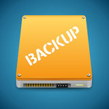 Portable Data Backup Hard Disc Drive Icon Stock Photos