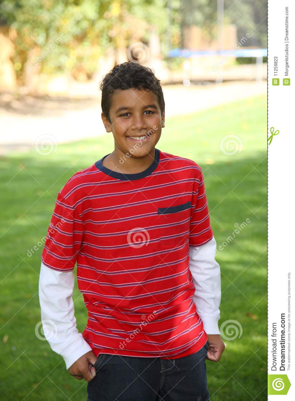 Portrait Of 11 Year Old Boy Outdoors Stock Photos   Image  11259823