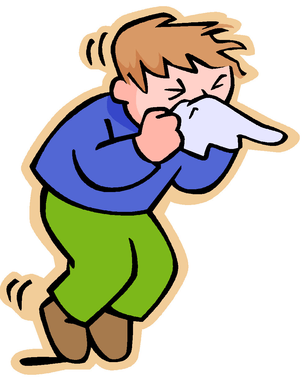 Sneezing Man With Cold Or Flu Jpg