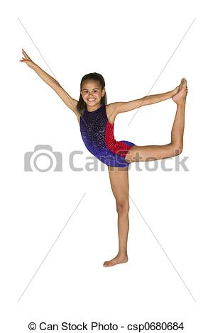 Stock Photo Of 8 Year Old Girl In Gymnastics Poses   Model Release 286    