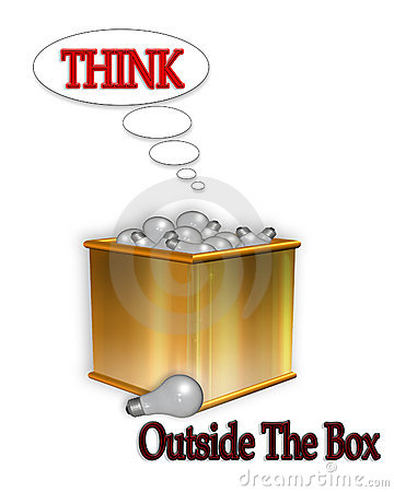 Think Outside The Box Royalty Free Stock Photography   Image  4297377