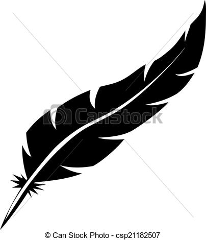 Vector   Blank Bird Feather Vector Shape Isolated On White Background    