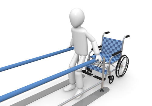 Walk   Wheelchair   Rehabilitation   Illustration   Free Material