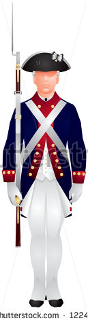 American Revolutionary War Soldier In Continental Army Uniform U S    