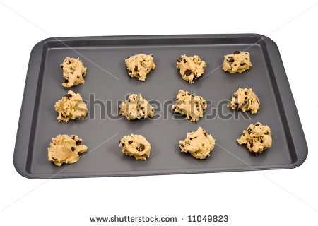 Baking Sheet With Cookies A Cookie Sheet Of Chocolate