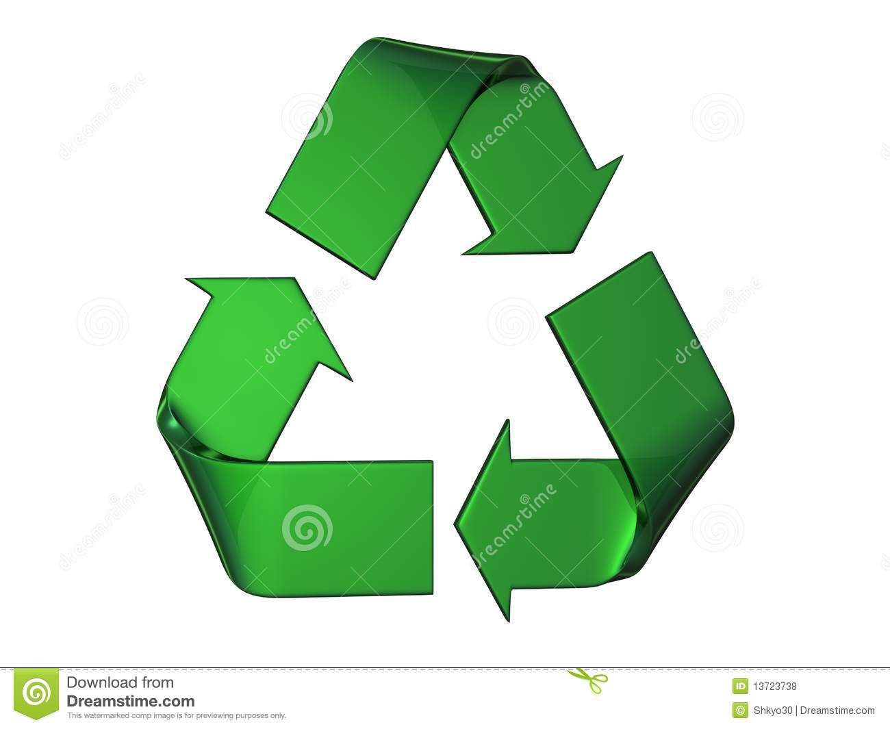 Big Green Recycle S Logo Royalty Free Stock Photos   Image  13723738
