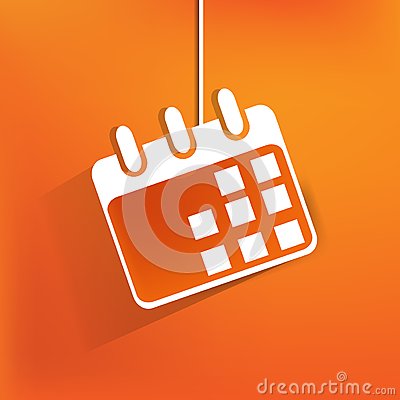 Calendar Organizer Web Iconflat Design Royalty Free Stock Photography    