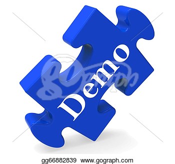Clipart   Demo Puzzle Showing Product Demonstration Trial Or Version