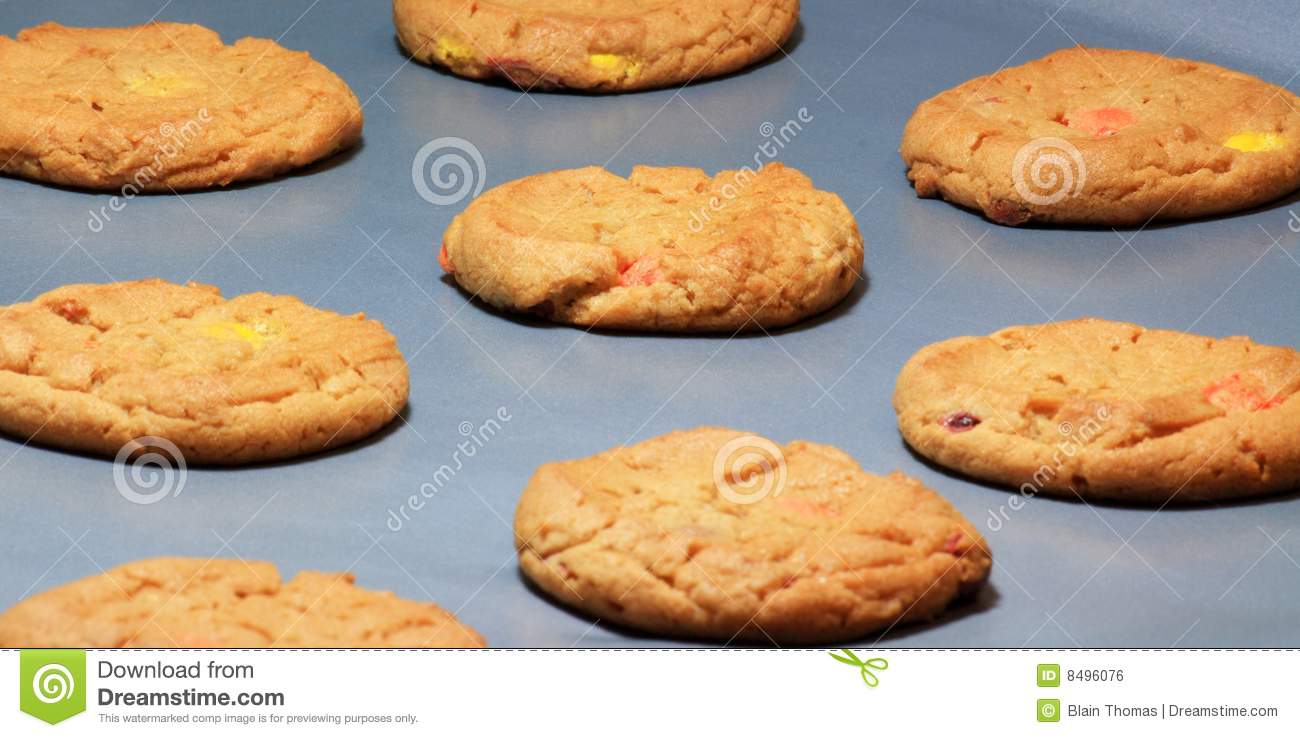 Closeup Of Fresh Baked Cookies Royalty Free Stock Image   Image    