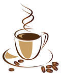 Cup Of Black Coffee Vector Illustration Cup Of Black