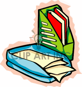 Education School Papers File Files Book Books Paper Organizer Gif Clip