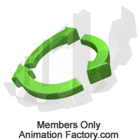 Green Recycle Arrows Turning Animated Clipart