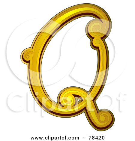 Letter Q Clipart Gold Letter Q By Bnp
