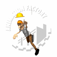 Man Falling Animated Clipart