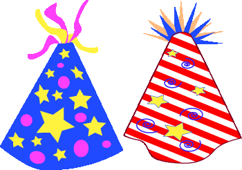 New Year Clip Art   Party Hats For New Year S Eve