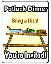 Office Potluck Clipart Potluck Dinner Invitations