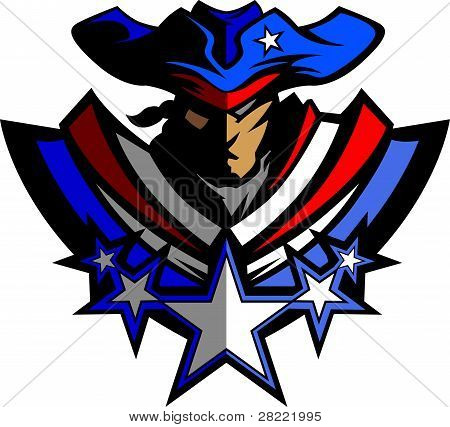 Picture Or Photo Of Colonial American Patriot Soldier Graphic Vector    