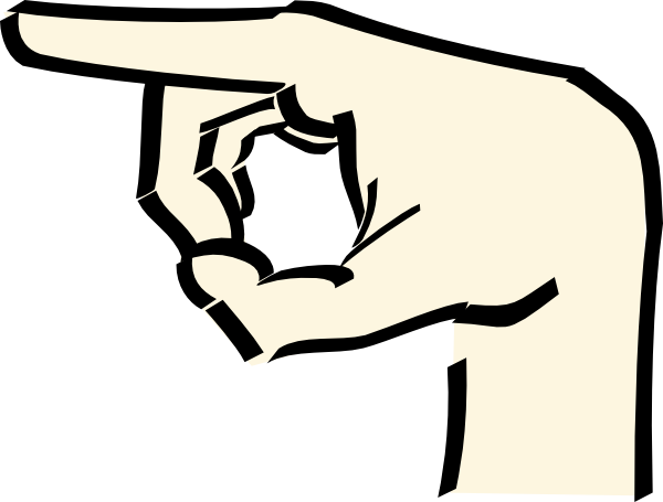 Pointing Hand Clip Art At Clker Com   Vector Clip Art Online Royalty