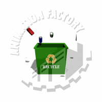 Recycling Aluminum Cans Animated Clipart