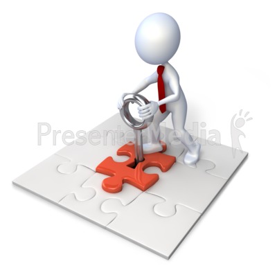 Square Puzzle With Stick Figure   Business And Finance   Great Clipart