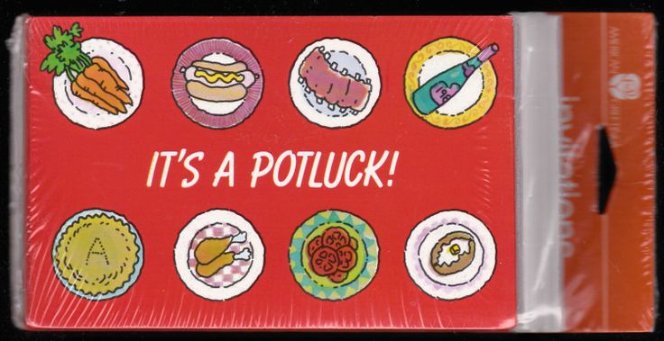 Vintage Potluck Party American Greetings Invitations Cards  Old Stock