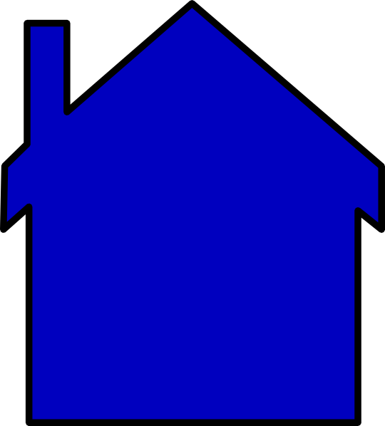 Blue House Svg Downloads   Blue   Download Vector Clip Art Online