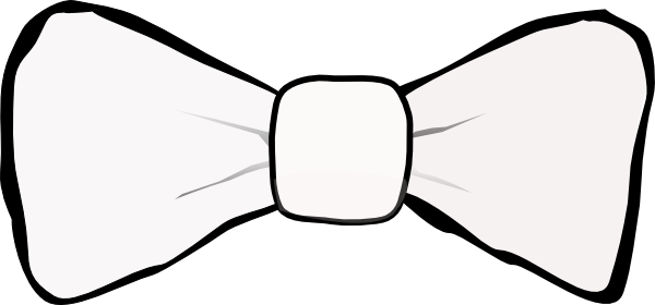 Bow Tie White Clip Art At Clker Com   Vector Clip Art Online Royalty    