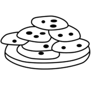 Chocolate Chip Cookie Coloring Pages Chocolate Chip Cookie Coloring    