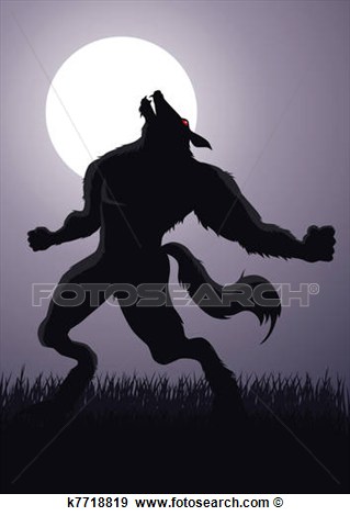 Clip Art   Werewolf  Fotosearch   Search Clipart Illustration Posters