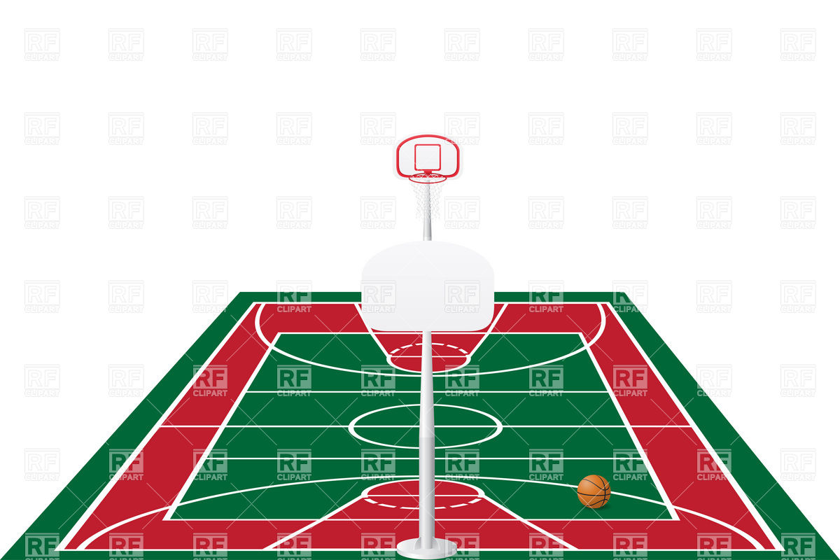 Court In Perspective View Download Royalty Free Vector Clipart  Eps