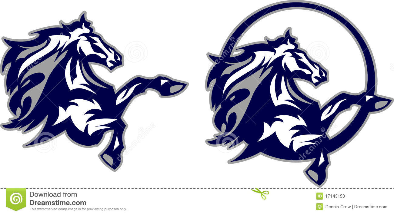 Horse   Mustang   Bronco Mascot Logo Stock Photo   Image  17143150