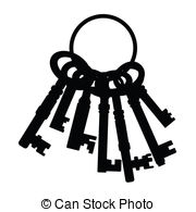 Key Chain Vector Clipart And Illustrations